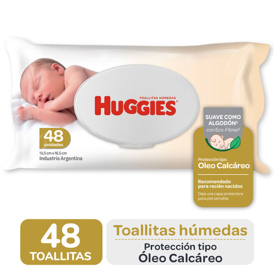 TOALLITAS HUMEDAS HUGGIES Óleo Calcáreo x48
